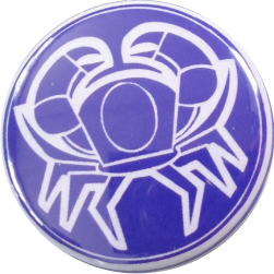 zodiak cancer badge blue
